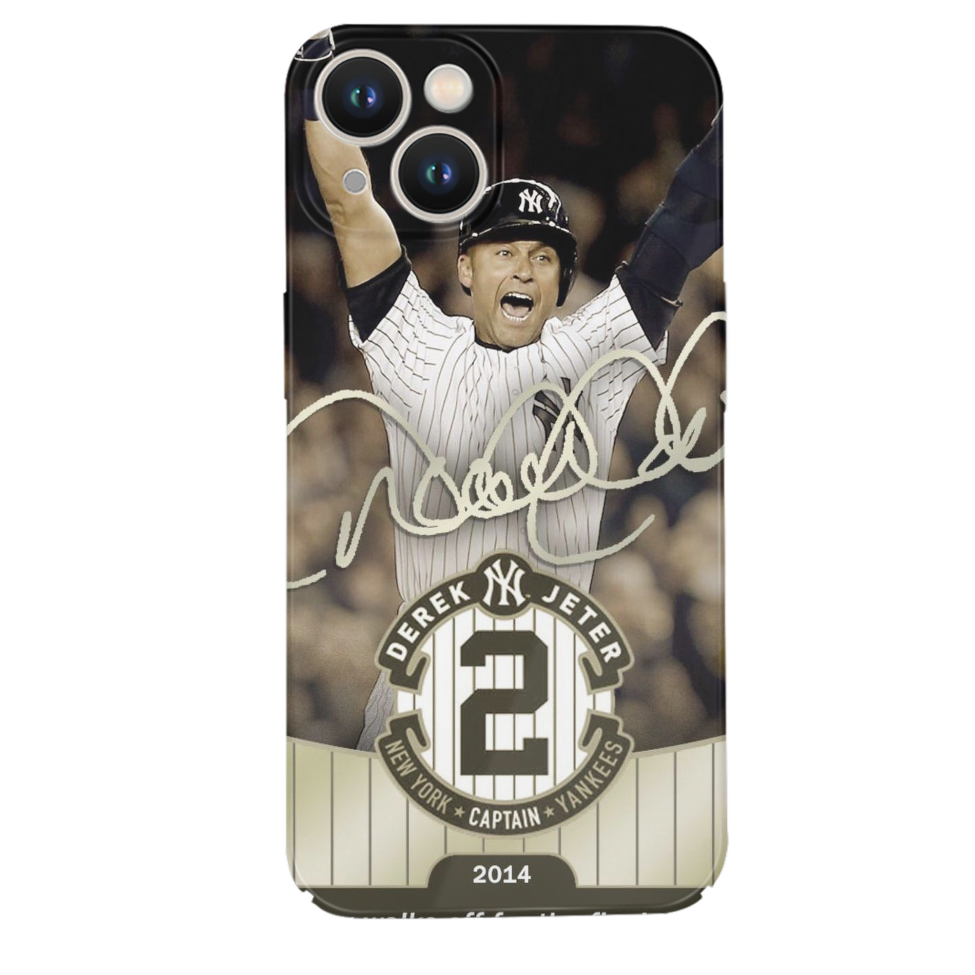 Derek Jeter 95 IPhone 14 Series Full-Cover Hard Case – Shockproof With Raised Camera Protection – Precise Cutouts, Wireless Charging Compatible – Durable, Anti-Yellowing, Easy To Clean